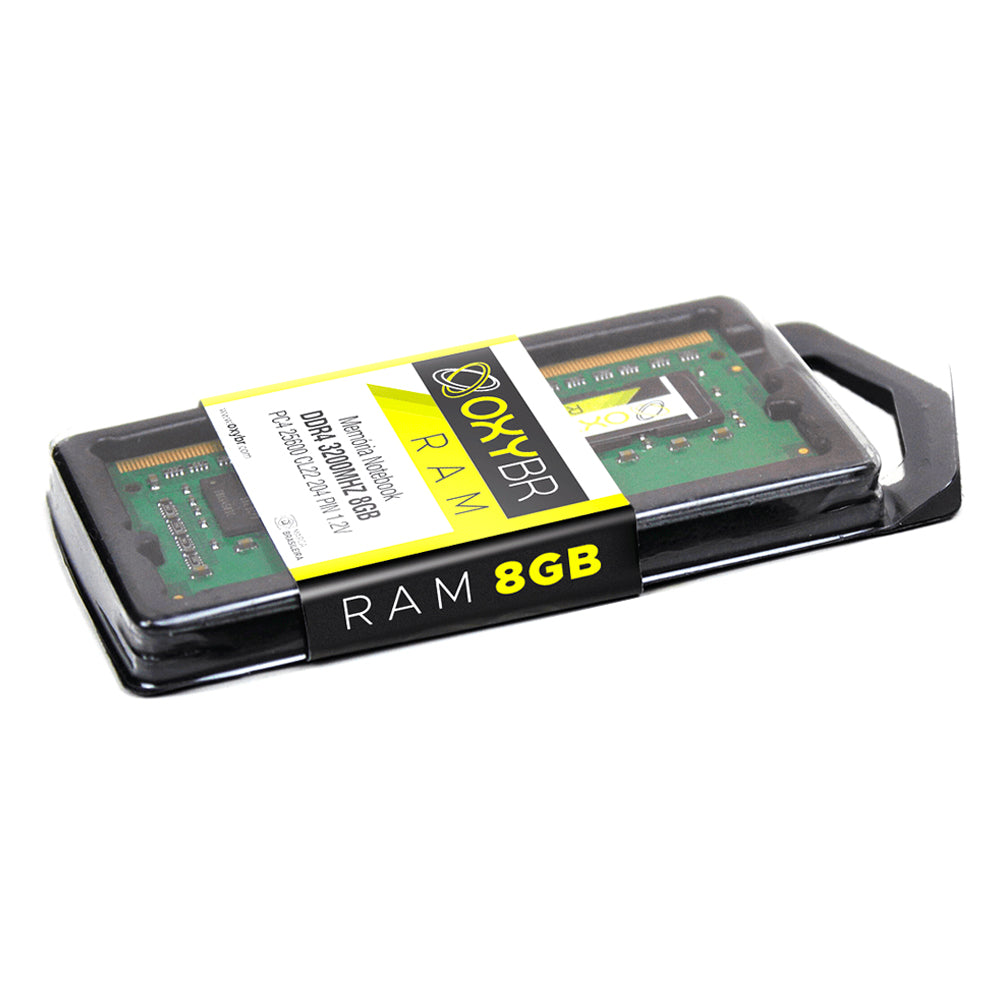 Memória Ram Notebook, 8GB, 3200MHz, DDR4, CL22, OxyBR, OXY32S22S8/8